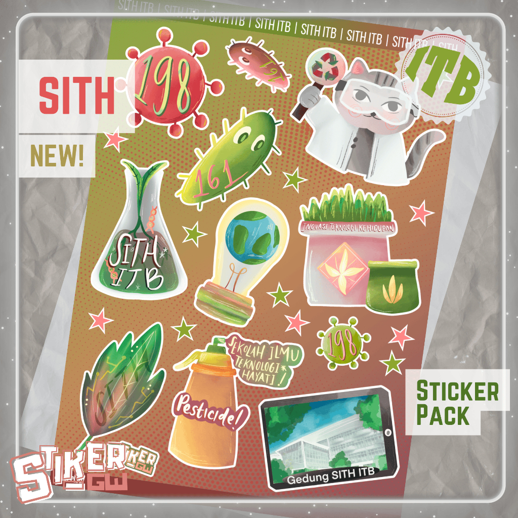 Jual [BERIZIN RESMI] Sticker Pack SITH ITB | STIKER SEKOLAH ILMU DAN ...