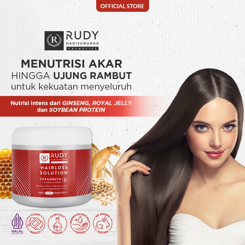 Jual Rudy Hadisuwarno Cosmetics Hairlos Solution Creambath 500gr ...