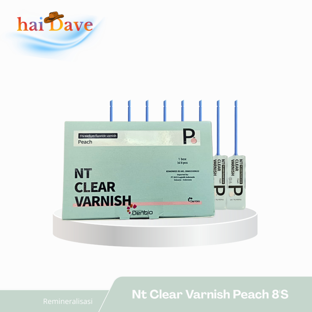 Jual Nt Clear Varnish Rasa Peach 5% Sodium Fluoride Varnish - 1 Box Isi ...
