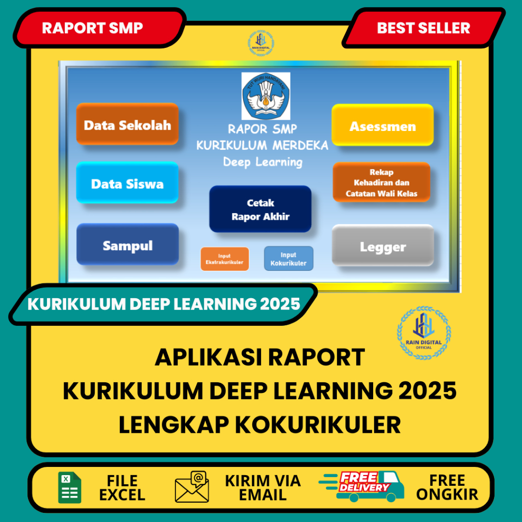 Jual Aplikasi Rapor Belajar SMP Kurikulum Merdeka Deep Learning Lengkap ...