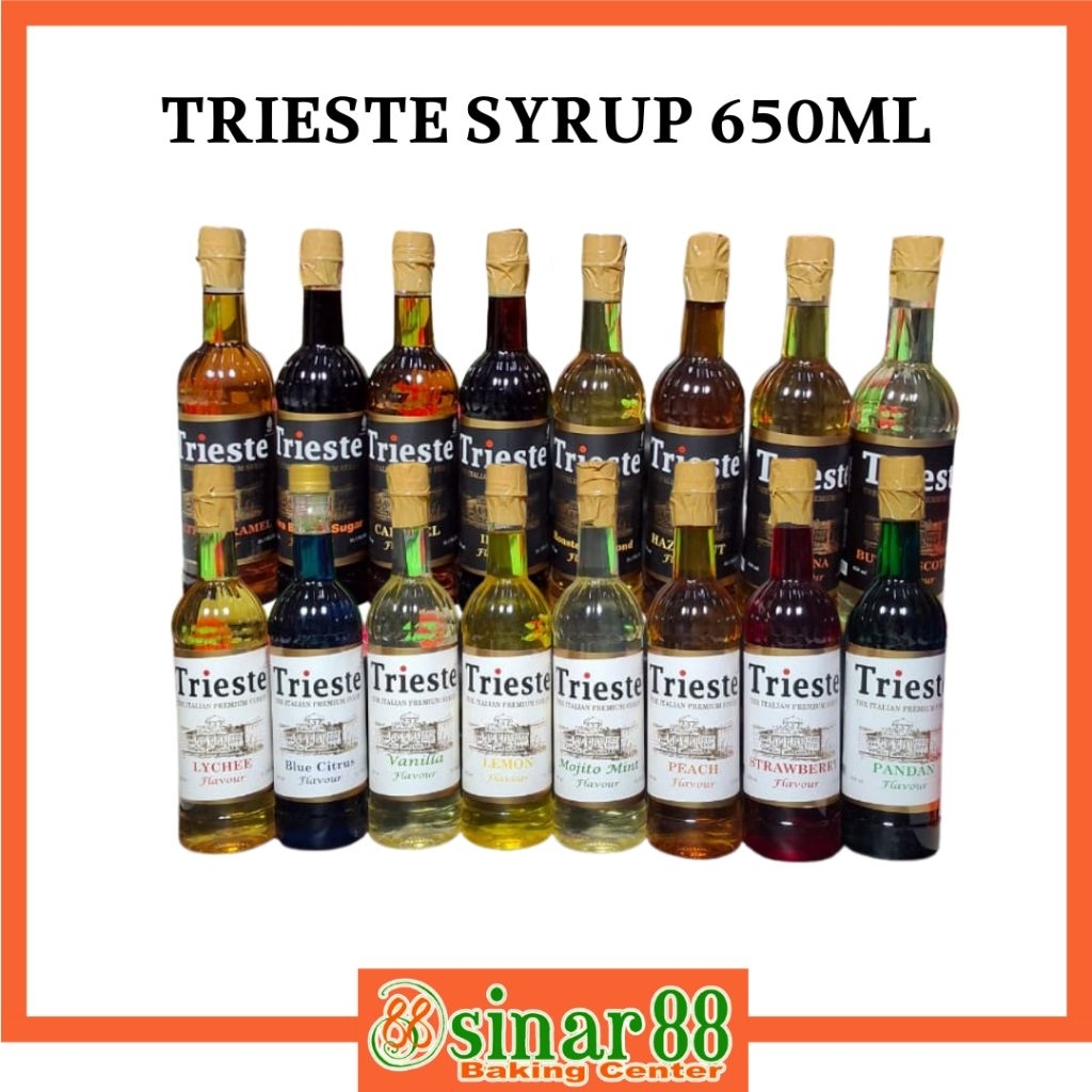 Jual TRIESTE SYRUP 650ML ( VARIAN ANEKA RASA ) | Shopee Indonesia