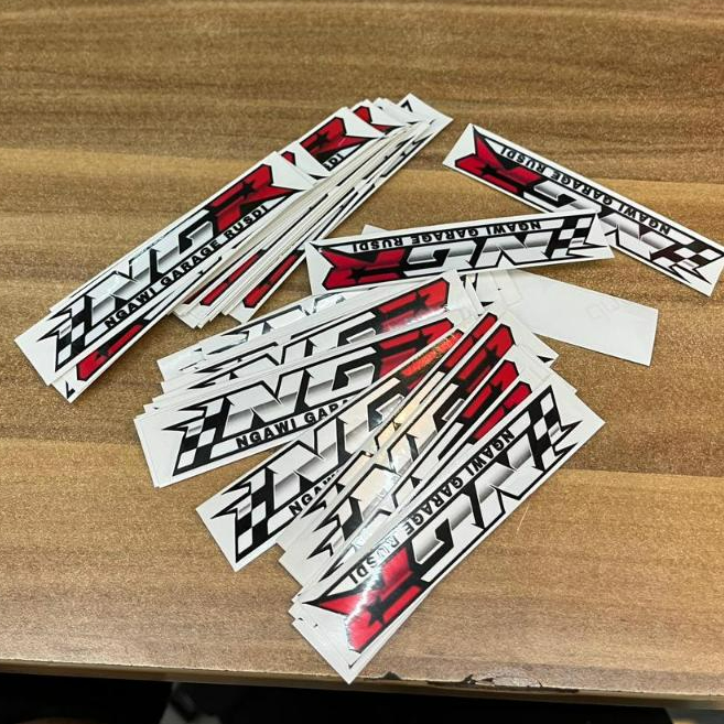 Jual Stiker Motor NGR Glossy 7cm Sticker Ngawi Garage Rusdi | Shopee ...