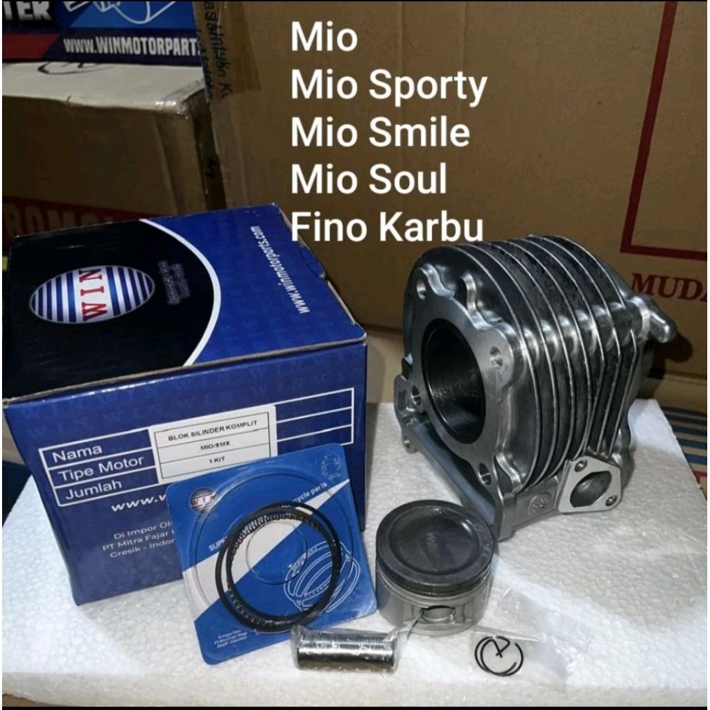 Jual Cylinder Block Blok Seher + Ring Piston MIO / MIO SPORTY / MIO ...