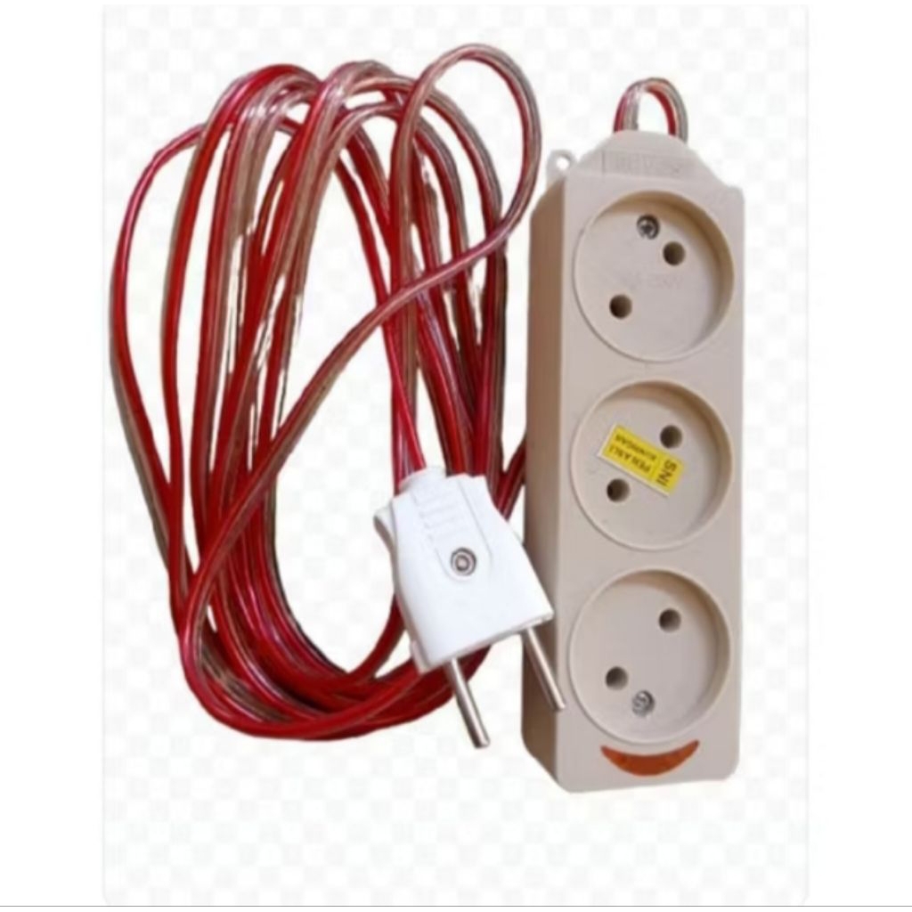 Jual Stop kontak Rakitan terminal tipis lubang 2,3,4,5+ lampu indikator ...