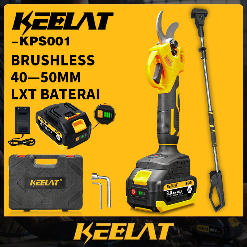 Jual KEELAT Gunting Kebun Elektrik Brushless Gunting Dahan & Ranting ...