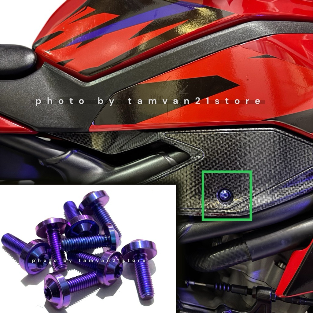 Jual BAUT FAIRING BODY SAMPING ZX25R RR TITANIUM ORIGINAL GR5 | Shopee ...