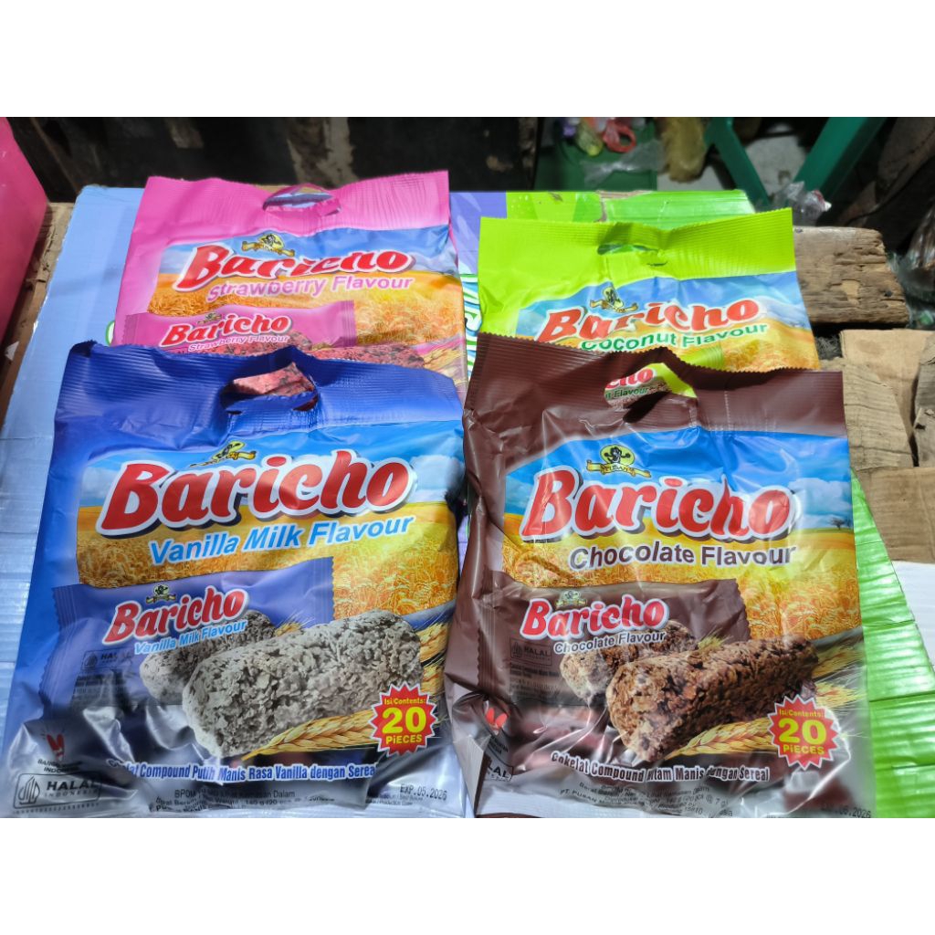 Jual { 1 KARTON ISI 12PAK } BARICHO COKLAT VANILA STRAWBERRY | Shopee ...
