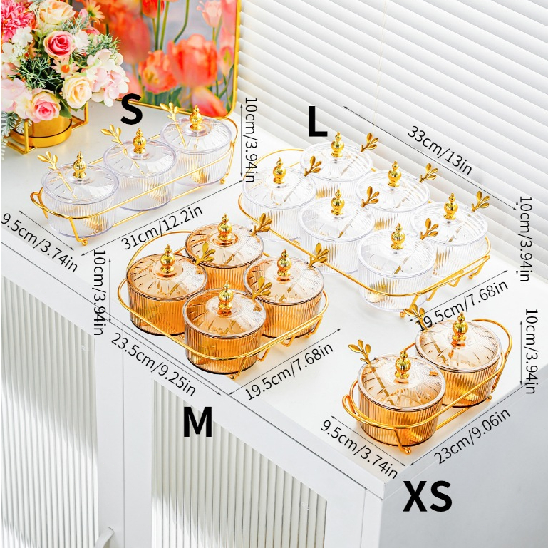 Toples Set Dengan Nampan Guci Makanan Penyimpanan Dapur Kue - foto 5