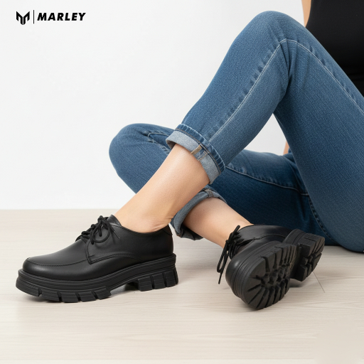 Jual Marley Narena 109-01 Sepatu Docmart Wanita Platform Formal Kerja ...