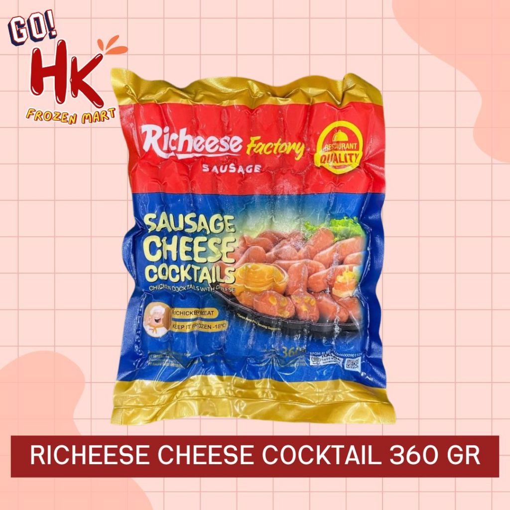 Jual Richeese Cheese Cocktail 360gr sosis isi keju | sosis ayam chicken ...