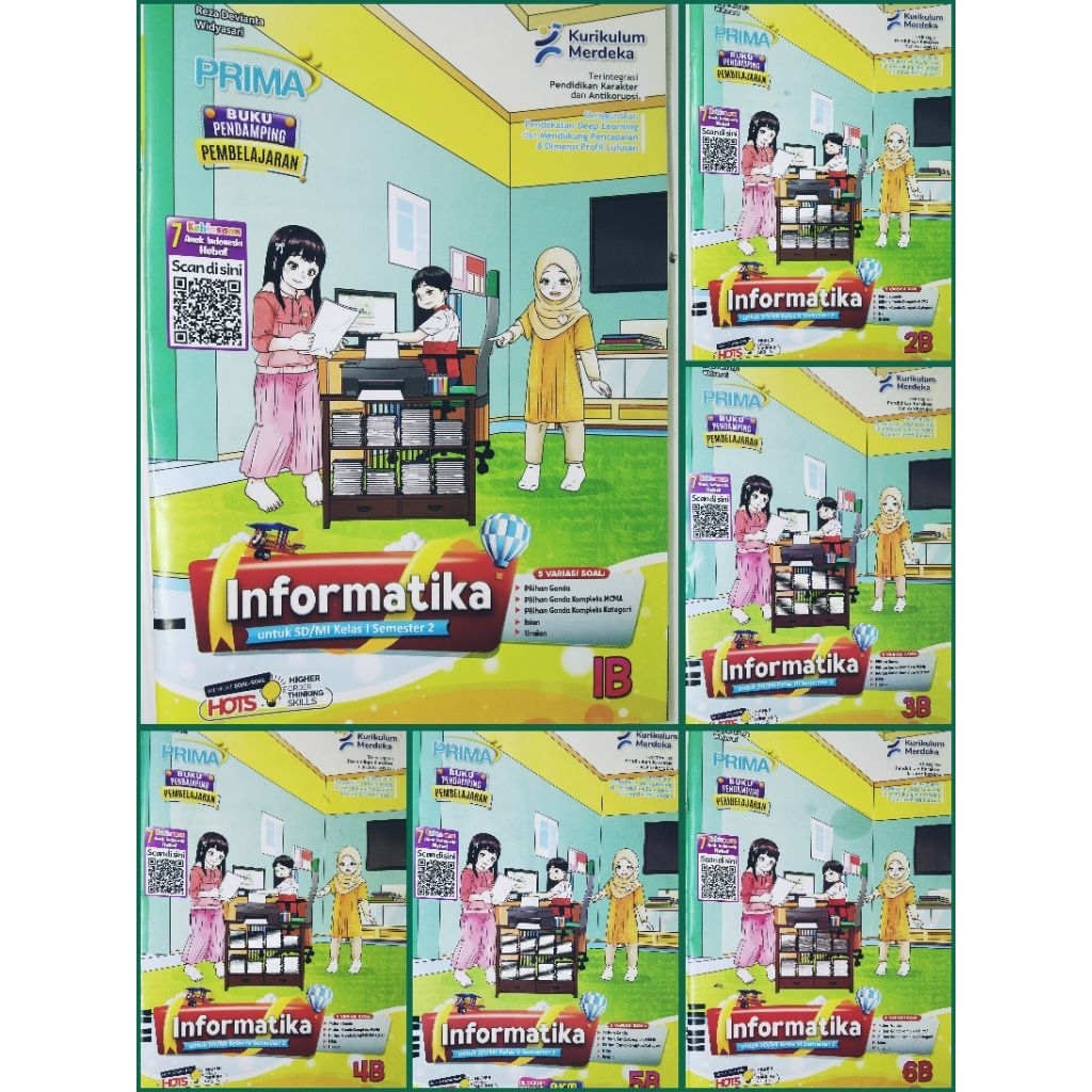 Jual LKS SD INFORMATIKA KELAS 1 2 3 4 5 6 SEMESTER 2 KURIKULUM MERDEKA ...