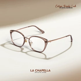 La Chapella Kacamata Model Cat Eye Wanita Lensa Anti Blueray Photocromic Bluecromic Exclusive