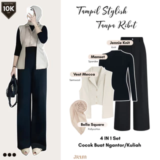 NEW 785 Remaja Kekinian Set Mecca Vest Manset Celana