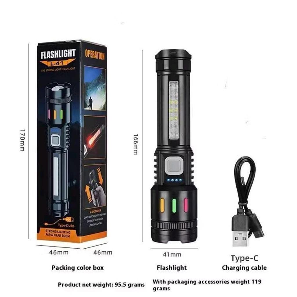 Jual L41 - Senter LED L41 Senter LED Zoom Cas Super Terang Jarak Jauh ...