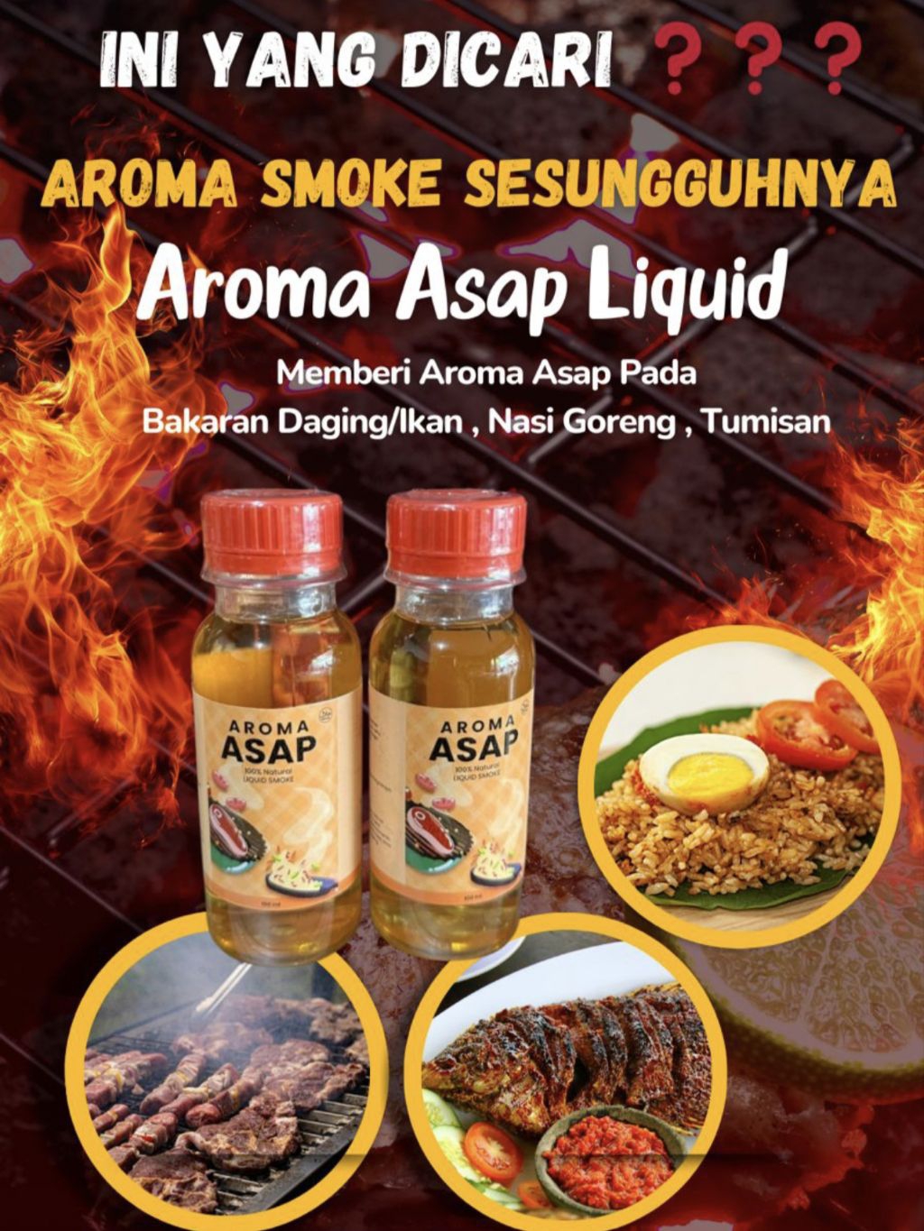 Jual Aroma Asap Cair 100% Natural Liquid Smoke 100ml Food Grade (Untuk ...