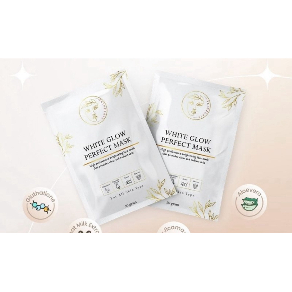 Jual MASKER SKINFAIR WHITE GLOW PERFECT MASK 50gr | Shopee Indonesia