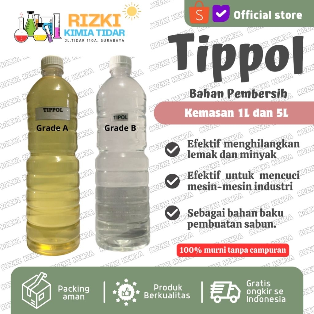 Jual Teepol Tipol Tippol Tepol Cairan Pembersih Sabun 1 Liter | Shopee ...