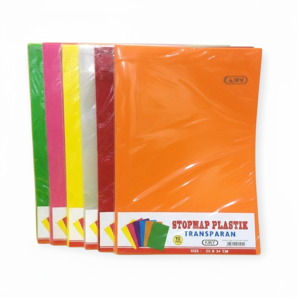 Jual Stopmap L f4 Kiky Plastik Bening Transparan 1Pack Isi 12Pcs ...
