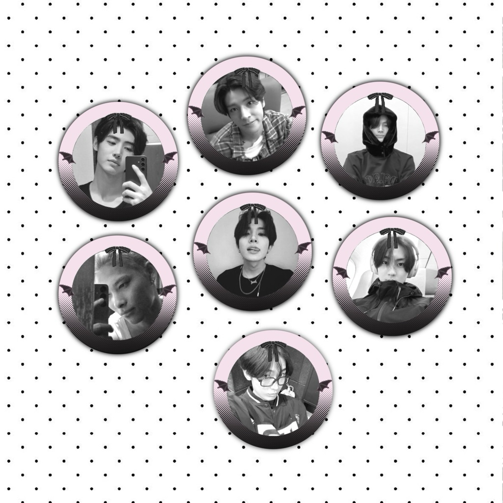 Jual Pin Button Peniti Bros ENHYPEN ENGENE Morute Glossy Laminated ...