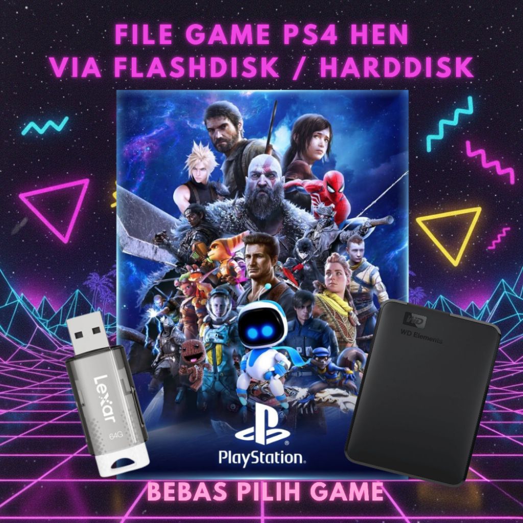 Jual Flashdisk / Harddisk Isi File Game PKG PS 4 HEN | Shopee Indonesia