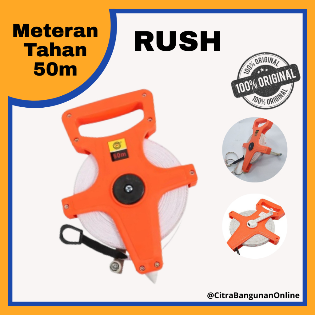 Jual METERAN TANAH RUSH/RUSH 50 & 100 Meteran tancap 50 meter dan 100 ...