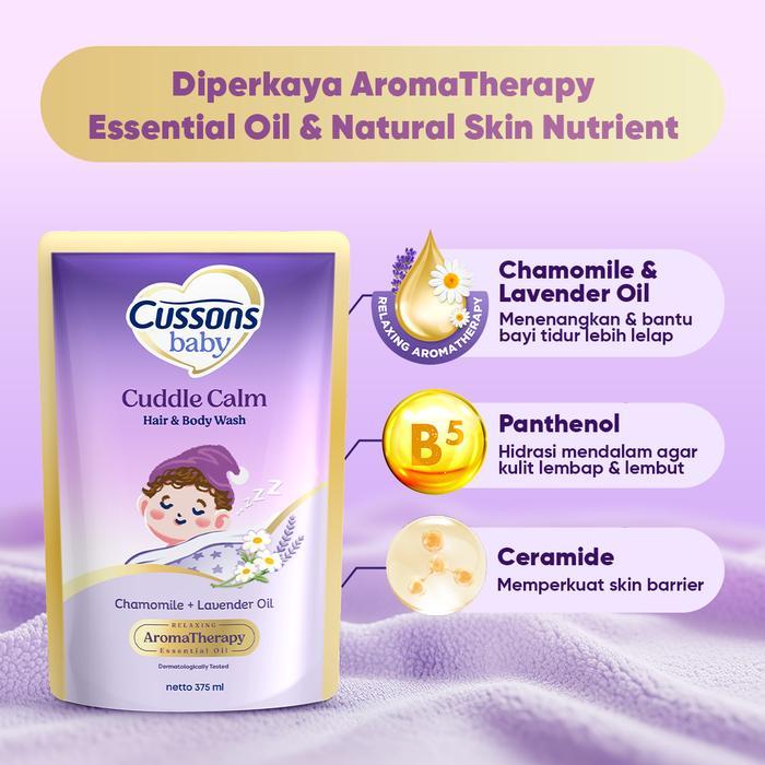 Jual CUSSONS H&B WASH CUDDLE CALM 375 REFIL | Shopee Indonesia