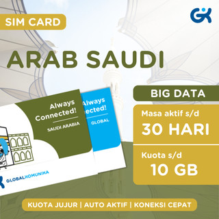 Jual Global Komunika Sim Card Arab Saudi Kuota Big Data | Shopee Indonesia