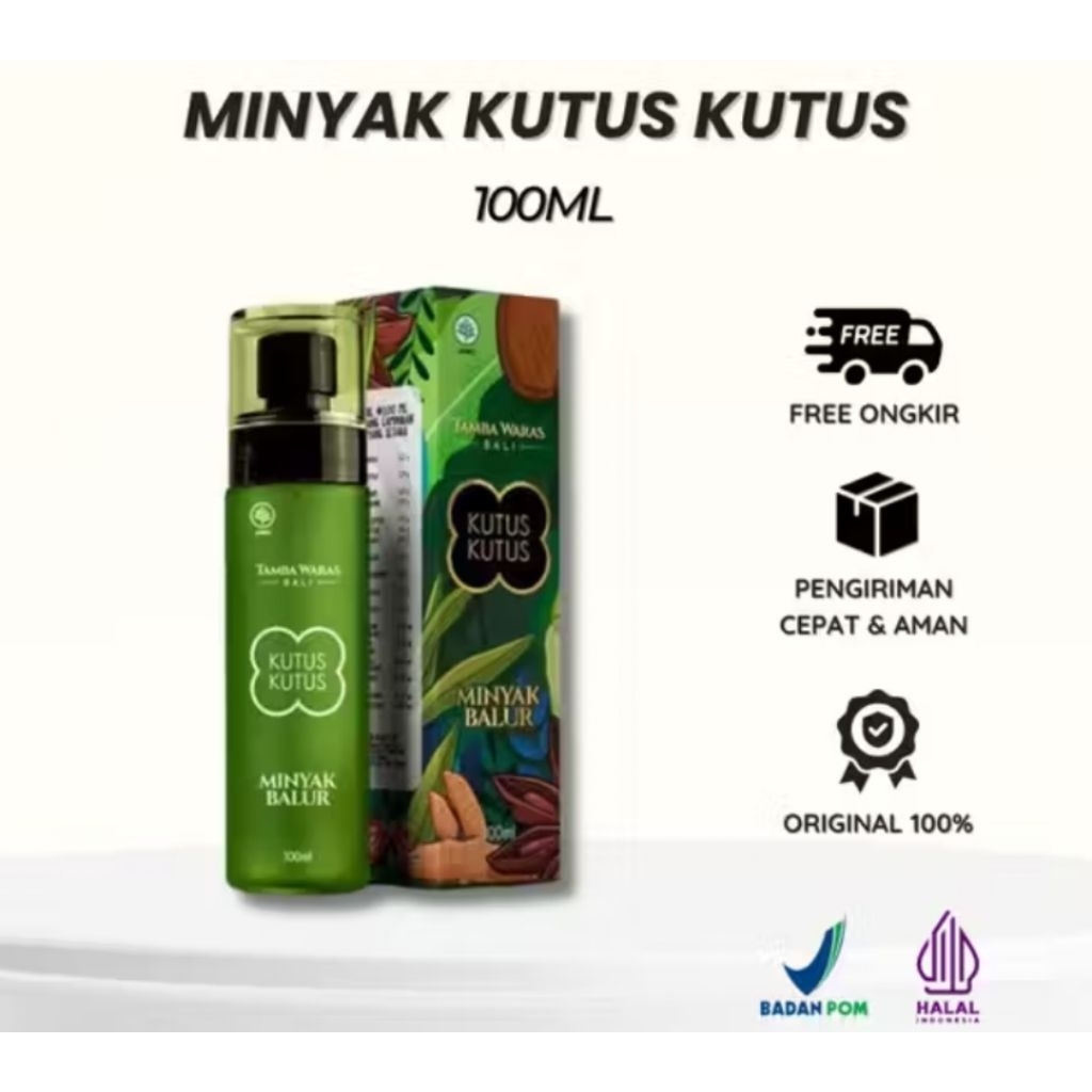 Jual MINYAK KUTUS KUTUS KEMASAN BARU AKSARA BALI 100ML - MINYAK