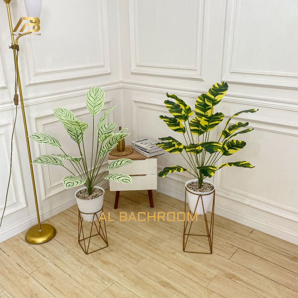 TANAMAN ARTIFICIAL KELADI DAUN PANJANG B8099 BUNGA ARTIFICIAL DEKORASI