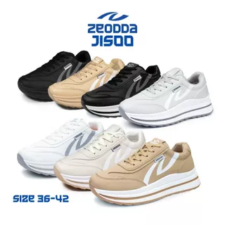 ZeoDDa Jisoo Sneakers Wanita Kulit Sintetis