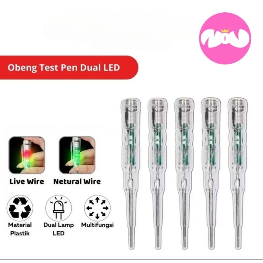 Jual Obeng Tespen Dual LED Obeng Tester Listrik Tespen Minus Alat ...