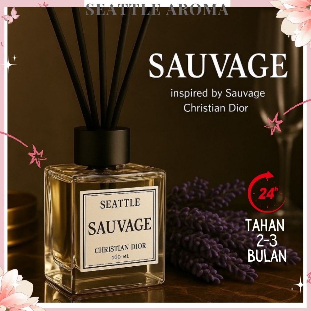 Jual [PREMIUM, TAHAN LAMA & WANGI ] Seattle Aroma S4UV4G3 Reed Diffuser ...