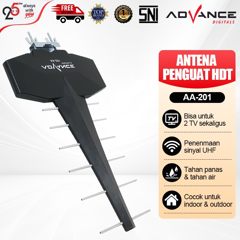 Jual Advance AA201 Antena TV Tabung Digital Remote HDTV Outdoor Super ...