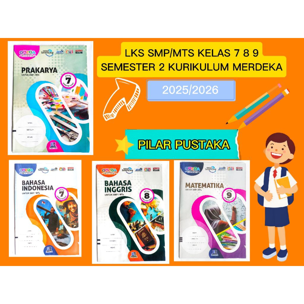Jual LKS SMP/MTS KELAS 7 8 9 SEMESTER 2 KURIKULUM MERDEKA | OMEGA CV ...