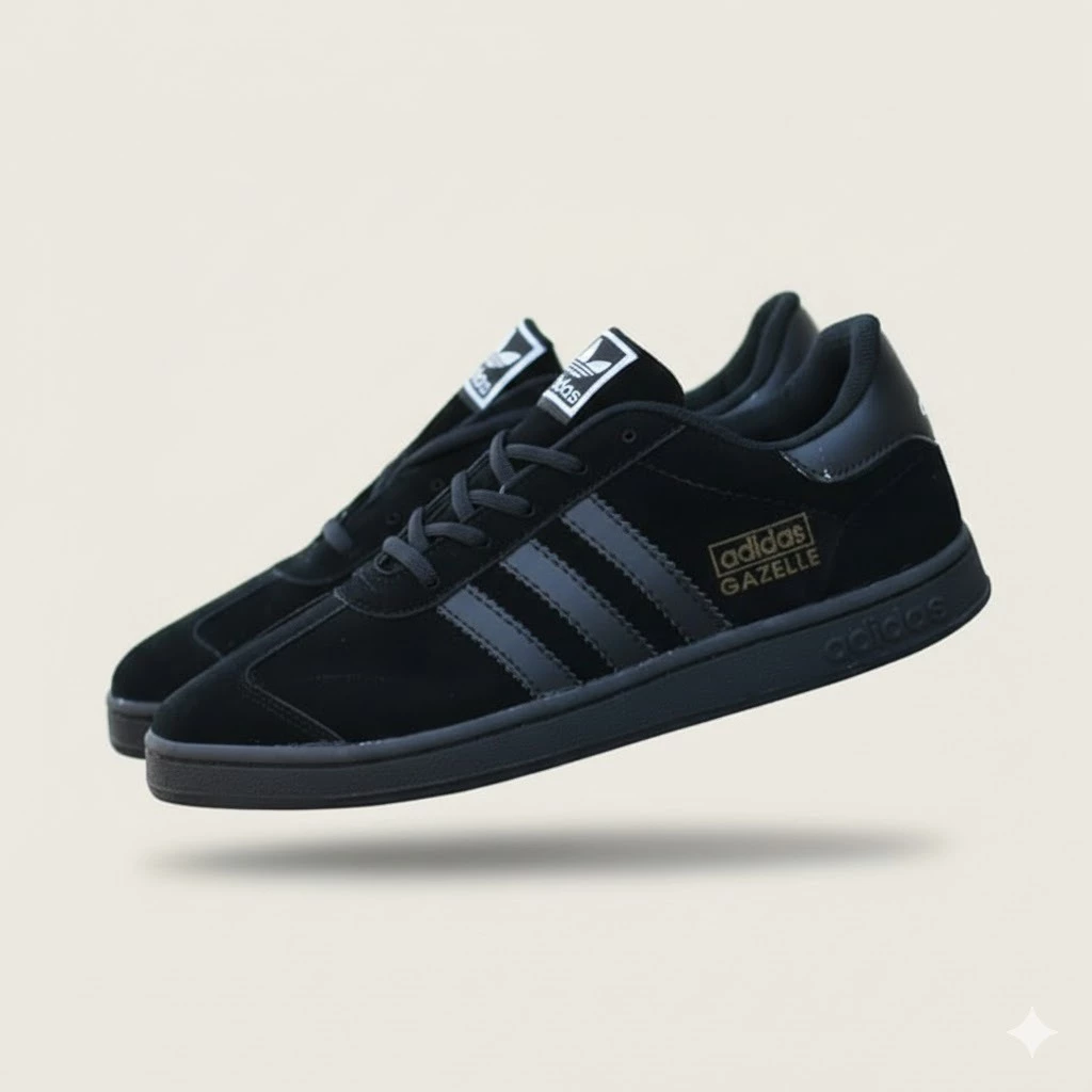 Gazelle Hitam Sneakers Casual