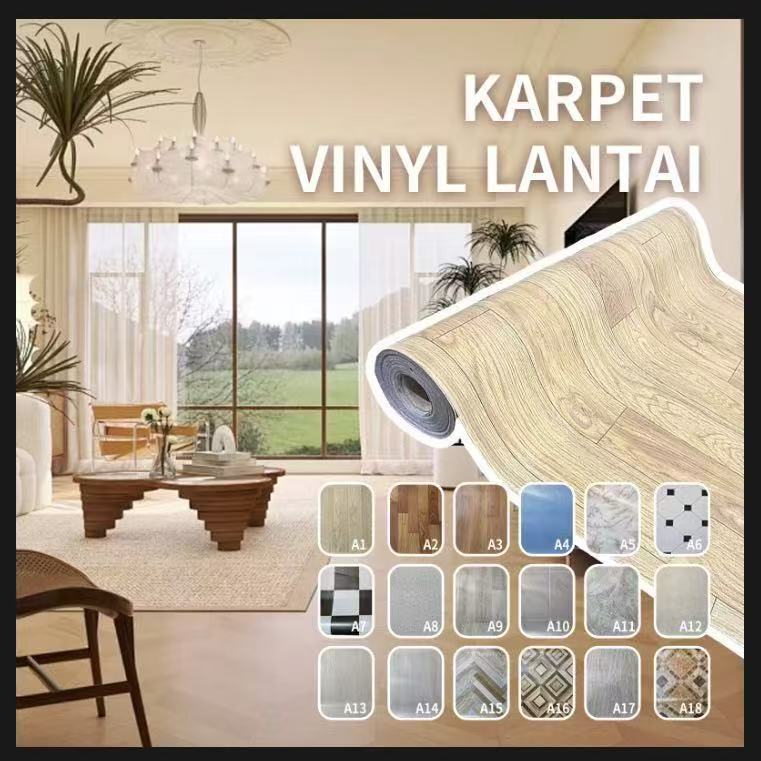 Jual POHON BIRU Karpet Lantai Vinyl Meteran Roll 3 Meter X 100 Cm Motif ...