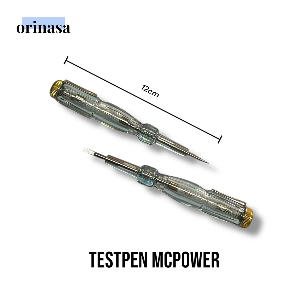 Jual Tespen McPower Testpen Voltage Tester MPR-B43 Obeng Minus | Shopee ...