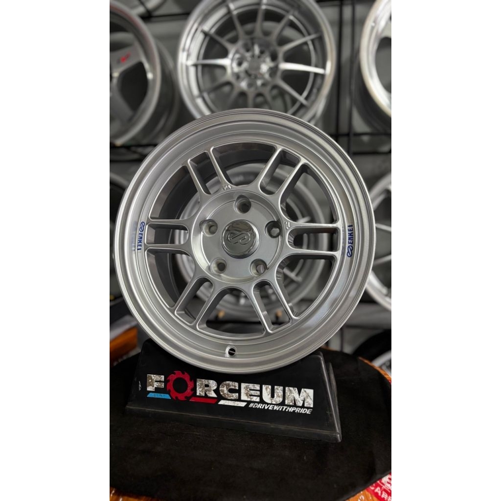 Jual velg mobil enkei rpf r15 hyper silver pcd 5x114 kondisi baru ...