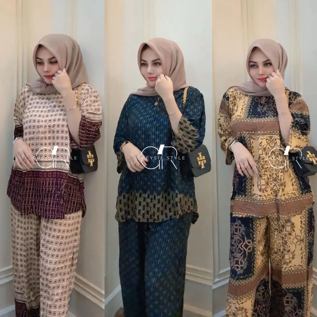 Gambar 5 Oneset Rayon Wanita Premium Busui Friendly Korean Style