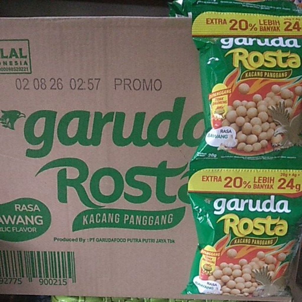 Jual Garuda Rosta kacang panggang 1 dus isi 60 pcs/20 ml | Shopee Indonesia