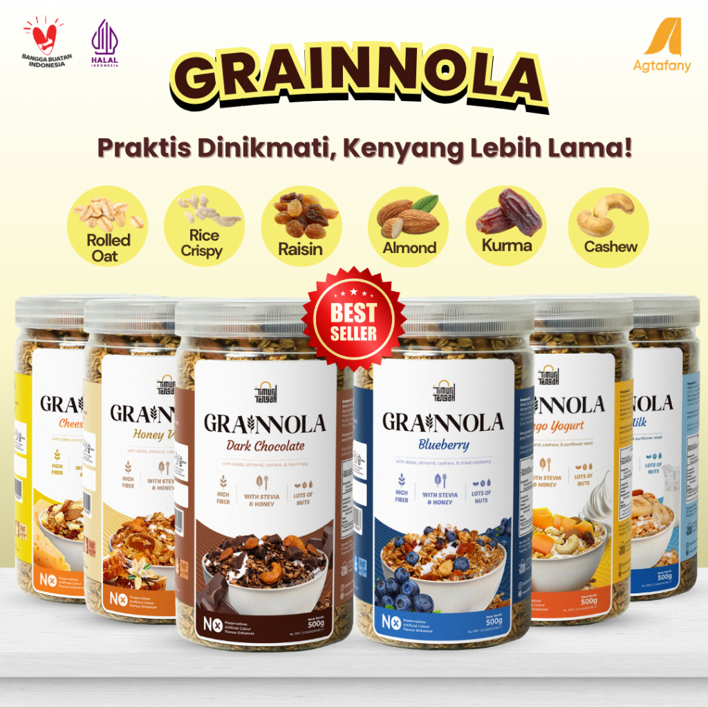 Jual Grainnola 500 gr Granola Premium Timur Tengah | Dark Chocolate