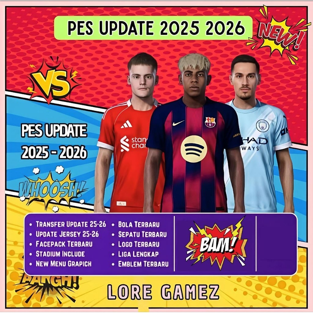 Jual PES 2013 UPDATE TERBARU PATCH 2025 - 2026 - PRO EVOLUTION SOCCER ...