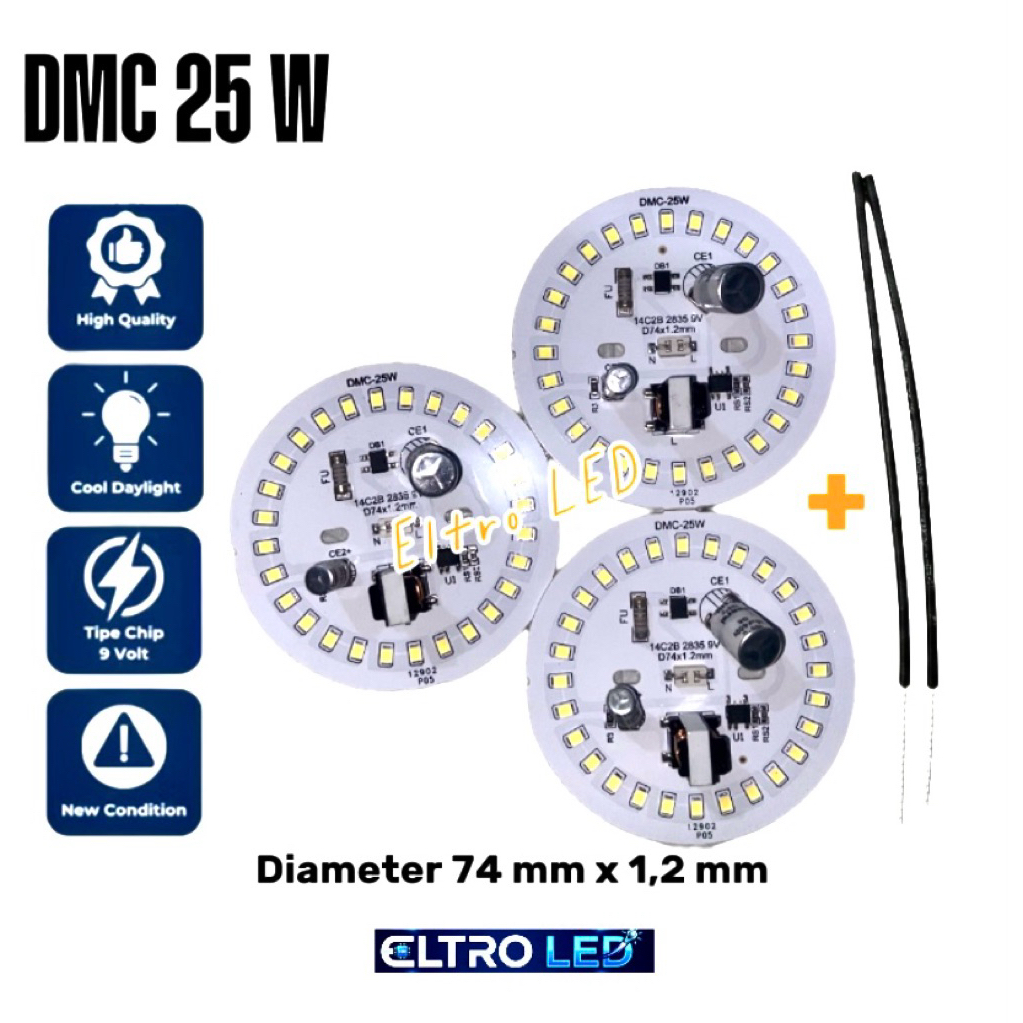 Jual PCB LED Lampu AC 25 Watt DMC- Mesin Lampu LED 25 Watt DMC 9 V ...
