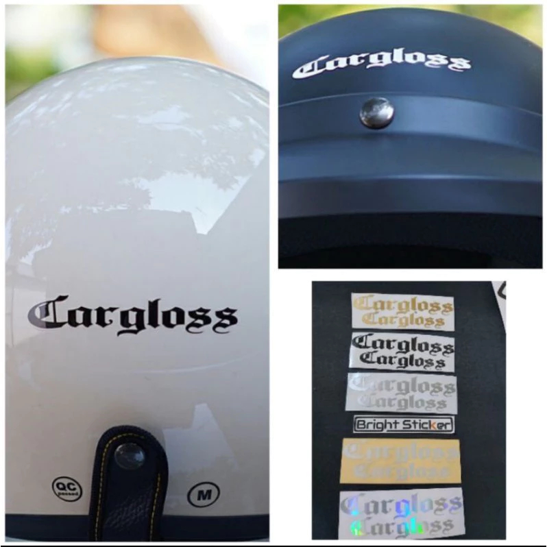 Jual Sticker CARGLOSS Cutting 1Set isi 2 Besar Kecil Stiker Helm ...