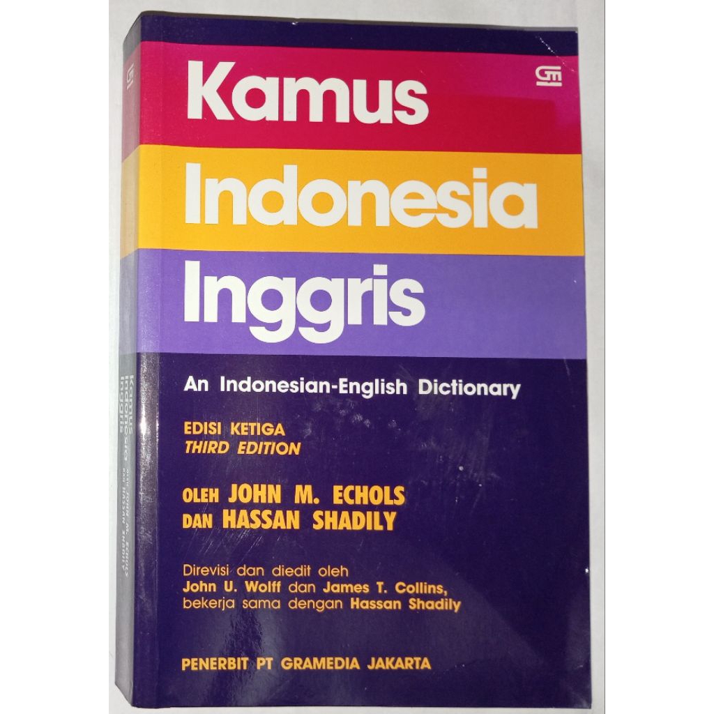 Jual Kamus Indonesia-Inggris - Edisi Ketiga By John M. Echols & Hassan ...