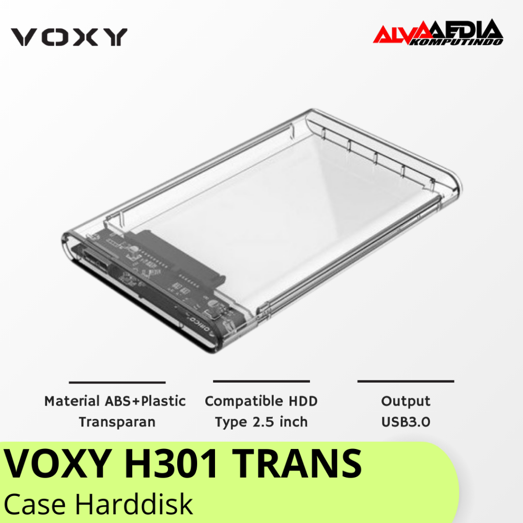 Jual HDD CASE 2.5 USB 3.0 SATA VOXY H301 TRANS | Shopee Indonesia