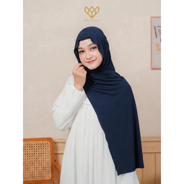 Mairaku Pashmina Inner Bando Oval Jersey Meleyot 2 In 1 Bandana Hanna