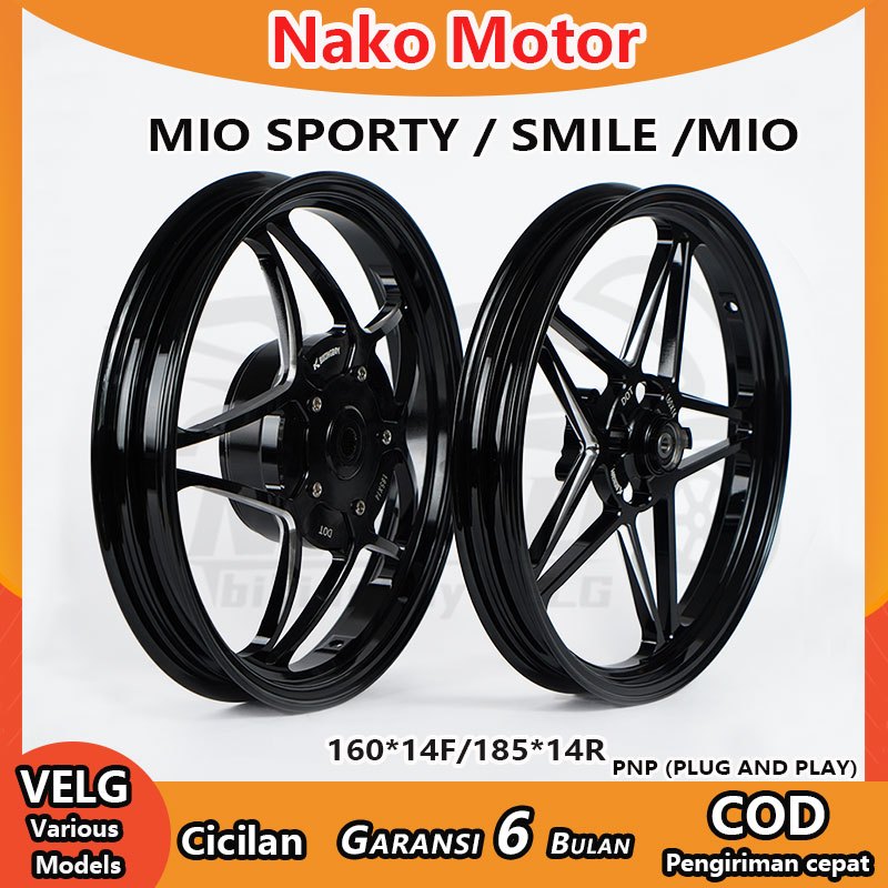 Jual Velg Bintang Lima RACING Ring 14 Yamaha Untuk Mio Sporty / Smile ...