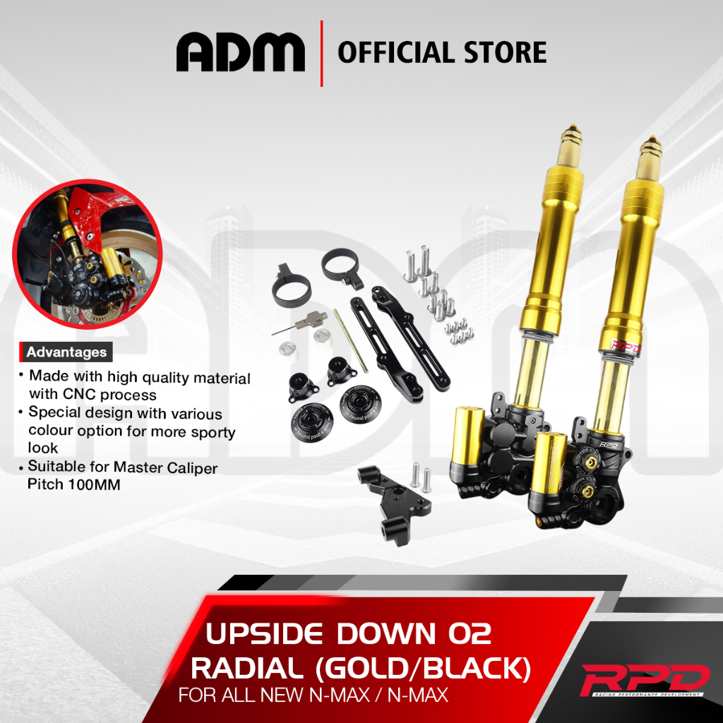 Jual Shock Depan RPD Upside Down 02 for All New N-MAX / N-MAX (AXIAL ...