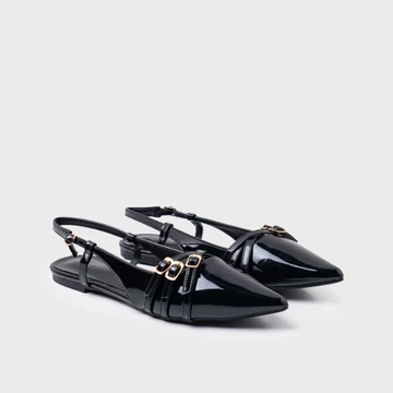URBAN CO Clarie Basic Mules Flatshoes Sepatu Sandal Kerja Slip On Wanita